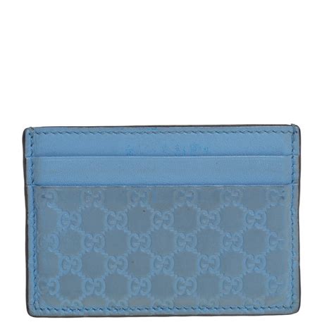 gucci card holder blue